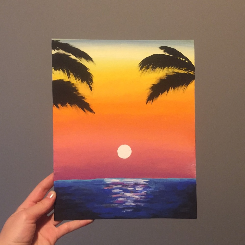 Island Sunset Painting